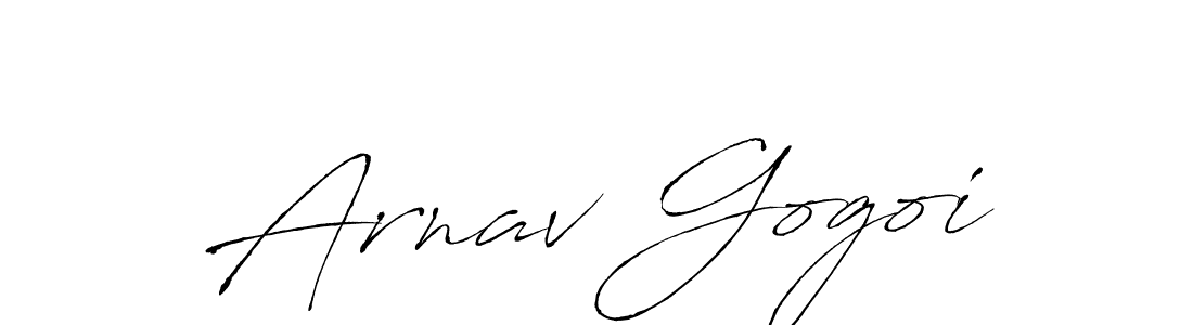 Make a beautiful signature design for name Arnav Gogoi. With this signature (Antro_Vectra) style, you can create a handwritten signature for free. Arnav Gogoi signature style 6 images and pictures png