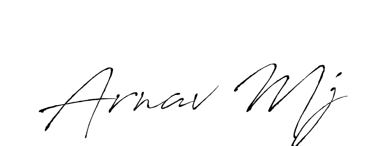 Design your own signature with our free online signature maker. With this signature software, you can create a handwritten (Antro_Vectra) signature for name Arnav Mj. Arnav Mj signature style 6 images and pictures png