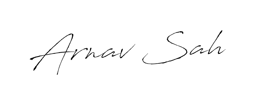 Arnav Sah stylish signature style. Best Handwritten Sign (Antro_Vectra) for my name. Handwritten Signature Collection Ideas for my name Arnav Sah. Arnav Sah signature style 6 images and pictures png