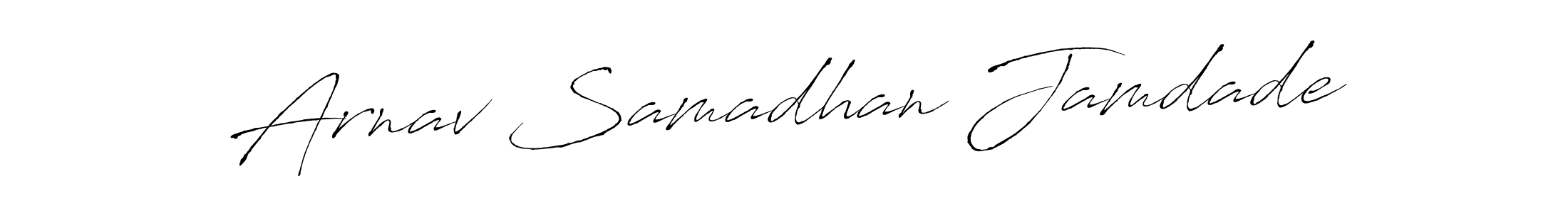 Create a beautiful signature design for name Arnav Samadhan Jamdade. With this signature (Antro_Vectra) fonts, you can make a handwritten signature for free. Arnav Samadhan Jamdade signature style 6 images and pictures png