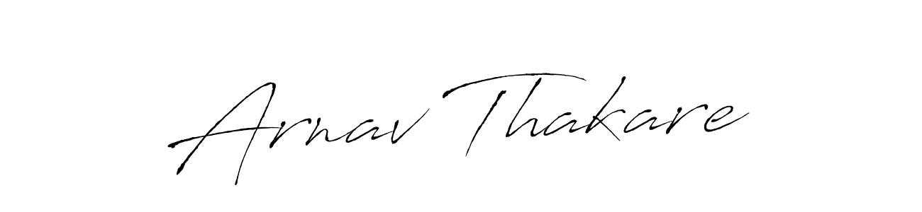 Create a beautiful signature design for name Arnav Thakare. With this signature (Antro_Vectra) fonts, you can make a handwritten signature for free. Arnav Thakare signature style 6 images and pictures png