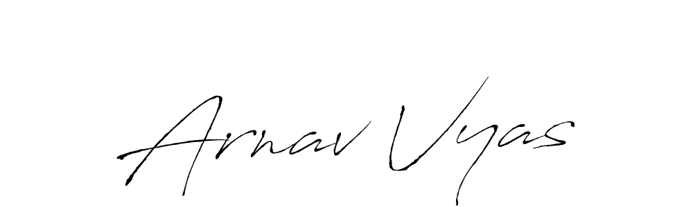 Similarly Antro_Vectra is the best handwritten signature design. Signature creator online .You can use it as an online autograph creator for name Arnav Vyas. Arnav Vyas signature style 6 images and pictures png