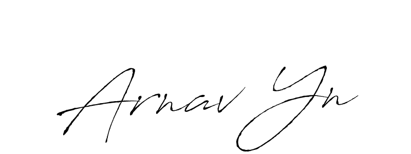 Make a beautiful signature design for name Arnav Yn. With this signature (Antro_Vectra) style, you can create a handwritten signature for free. Arnav Yn signature style 6 images and pictures png