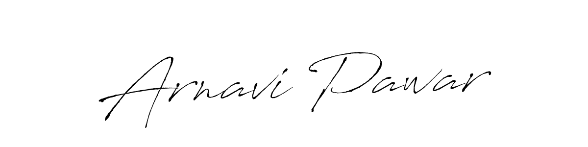 How to make Arnavi Pawar name signature. Use Antro_Vectra style for creating short signs online. This is the latest handwritten sign. Arnavi Pawar signature style 6 images and pictures png