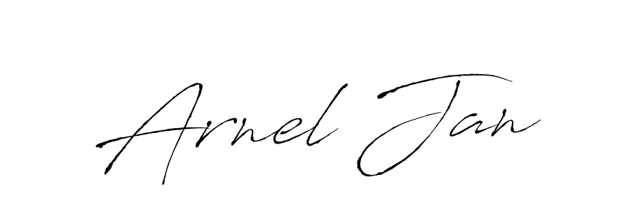The best way (Antro_Vectra) to make a short signature is to pick only two or three words in your name. The name Arnel Jan include a total of six letters. For converting this name. Arnel Jan signature style 6 images and pictures png