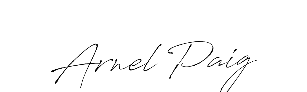 Arnel Paig stylish signature style. Best Handwritten Sign (Antro_Vectra) for my name. Handwritten Signature Collection Ideas for my name Arnel Paig. Arnel Paig signature style 6 images and pictures png