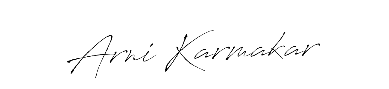 How to make Arni Karmakar signature? Antro_Vectra is a professional autograph style. Create handwritten signature for Arni Karmakar name. Arni Karmakar signature style 6 images and pictures png