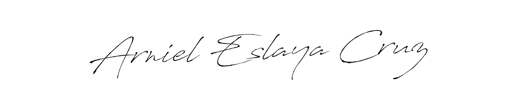 You can use this online signature creator to create a handwritten signature for the name Arniel Eslaya Cruz. This is the best online autograph maker. Arniel Eslaya Cruz signature style 6 images and pictures png