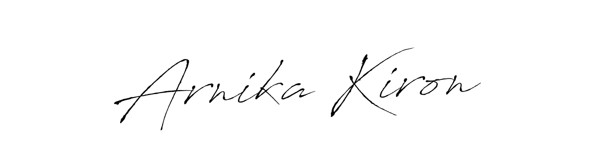 How to make Arnika Kiron signature? Antro_Vectra is a professional autograph style. Create handwritten signature for Arnika Kiron name. Arnika Kiron signature style 6 images and pictures png