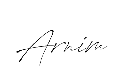Design your own signature with our free online signature maker. With this signature software, you can create a handwritten (Antro_Vectra) signature for name Arnim. Arnim signature style 6 images and pictures png