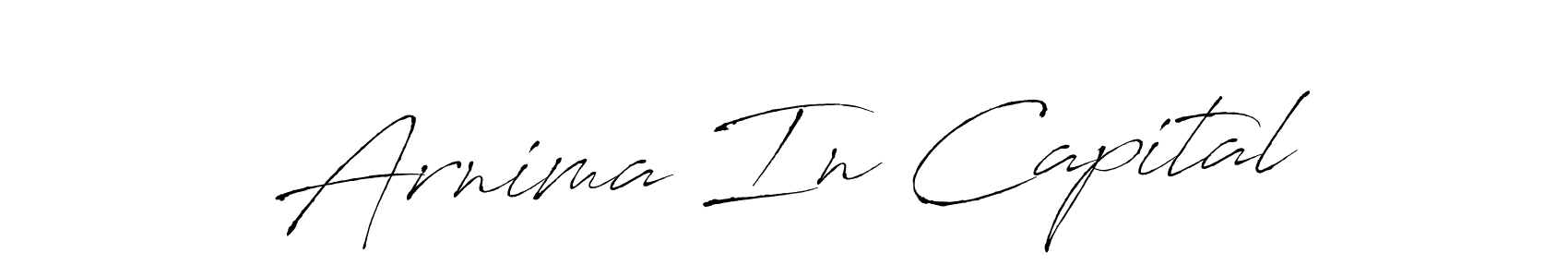 Make a beautiful signature design for name Arnima In Capital. Use this online signature maker to create a handwritten signature for free. Arnima In Capital signature style 6 images and pictures png