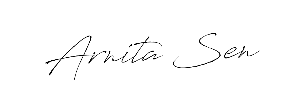 The best way (Antro_Vectra) to make a short signature is to pick only two or three words in your name. The name Arnita Sen include a total of six letters. For converting this name. Arnita Sen signature style 6 images and pictures png