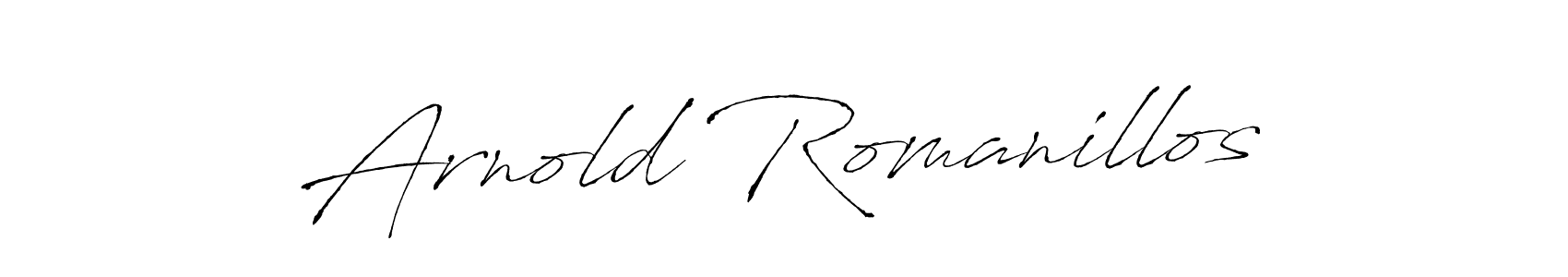 How to make Arnold Romanillos signature? Antro_Vectra is a professional autograph style. Create handwritten signature for Arnold Romanillos name. Arnold Romanillos signature style 6 images and pictures png