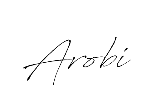 Use a signature maker to create a handwritten signature online. With this signature software, you can design (Antro_Vectra) your own signature for name Arobi. Arobi signature style 6 images and pictures png