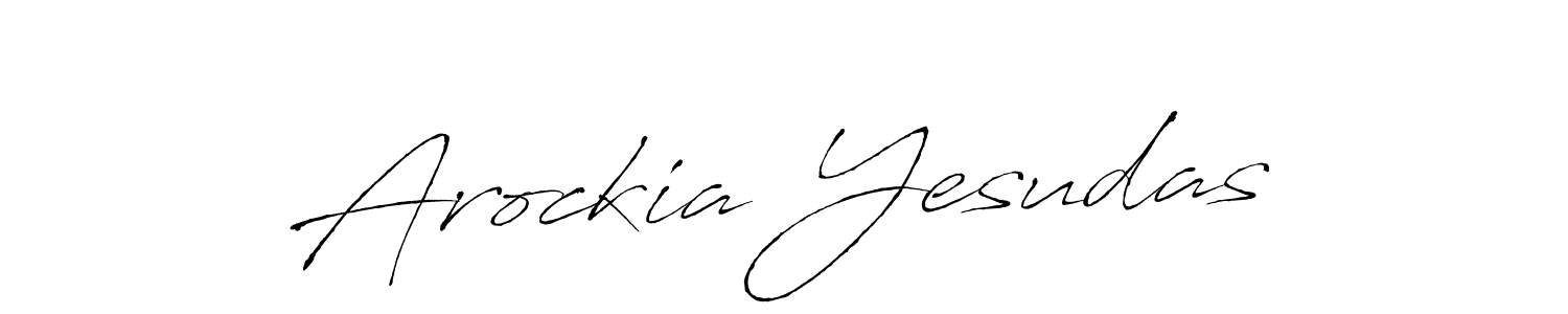 The best way (Antro_Vectra) to make a short signature is to pick only two or three words in your name. The name Arockia Yesudas include a total of six letters. For converting this name. Arockia Yesudas signature style 6 images and pictures png