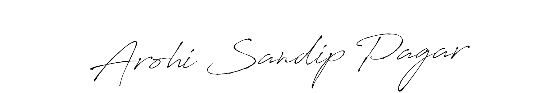 Design your own signature with our free online signature maker. With this signature software, you can create a handwritten (Antro_Vectra) signature for name Arohi Sandip Pagar. Arohi Sandip Pagar signature style 6 images and pictures png