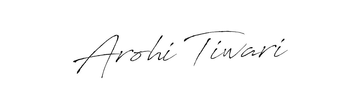 Antro_Vectra is a professional signature style that is perfect for those who want to add a touch of class to their signature. It is also a great choice for those who want to make their signature more unique. Get Arohi Tiwari name to fancy signature for free. Arohi Tiwari signature style 6 images and pictures png