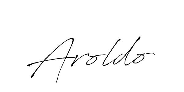 How to make Aroldo signature? Antro_Vectra is a professional autograph style. Create handwritten signature for Aroldo name. Aroldo signature style 6 images and pictures png