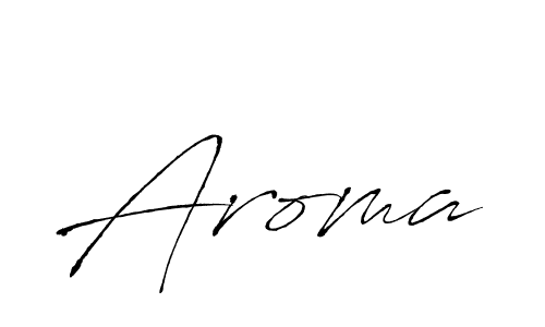 How to make Aroma signature? Antro_Vectra is a professional autograph style. Create handwritten signature for Aroma name. Aroma signature style 6 images and pictures png