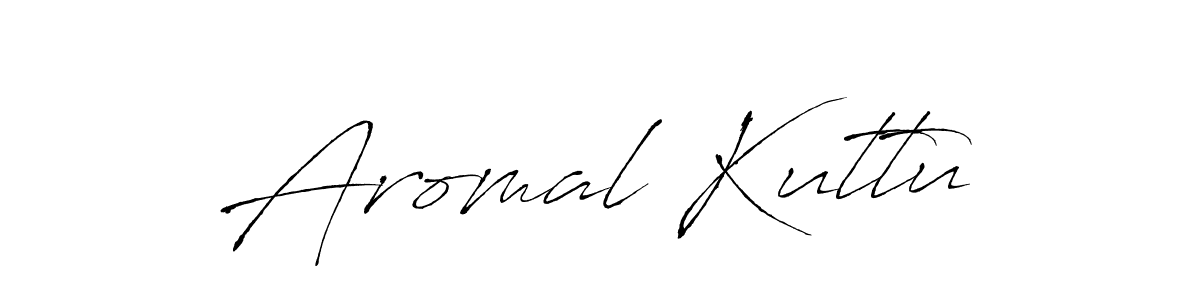 Make a beautiful signature design for name Aromal Kuttu. With this signature (Antro_Vectra) style, you can create a handwritten signature for free. Aromal Kuttu signature style 6 images and pictures png