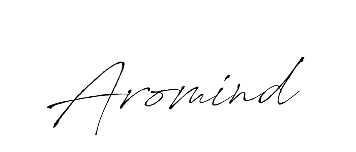 How to make Aromind name signature. Use Antro_Vectra style for creating short signs online. This is the latest handwritten sign. Aromind signature style 6 images and pictures png