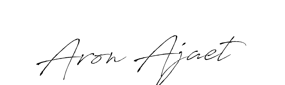 Aron Ajaet stylish signature style. Best Handwritten Sign (Antro_Vectra) for my name. Handwritten Signature Collection Ideas for my name Aron Ajaet. Aron Ajaet signature style 6 images and pictures png