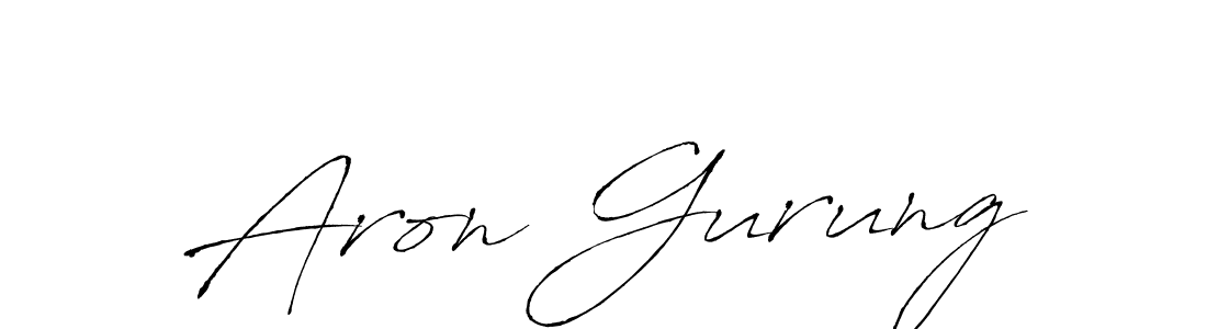 Antro_Vectra is a professional signature style that is perfect for those who want to add a touch of class to their signature. It is also a great choice for those who want to make their signature more unique. Get Aron Gurung name to fancy signature for free. Aron Gurung signature style 6 images and pictures png