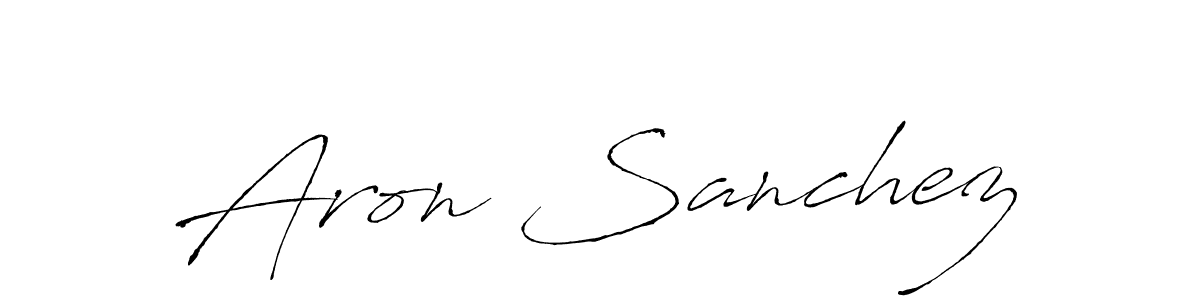 You should practise on your own different ways (Antro_Vectra) to write your name (Aron Sanchez) in signature. don't let someone else do it for you. Aron Sanchez signature style 6 images and pictures png