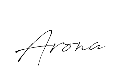 Arona stylish signature style. Best Handwritten Sign (Antro_Vectra) for my name. Handwritten Signature Collection Ideas for my name Arona. Arona signature style 6 images and pictures png