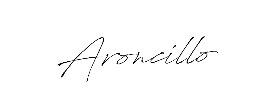 Make a beautiful signature design for name Aroncillo. Use this online signature maker to create a handwritten signature for free. Aroncillo signature style 6 images and pictures png