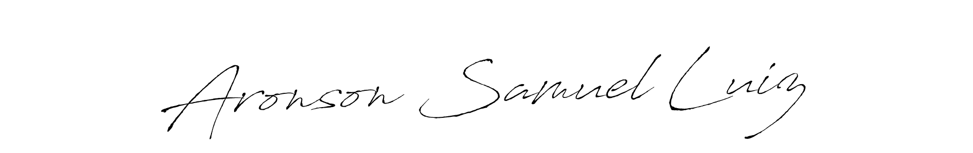 See photos of Aronson Samuel Luiz official signature by Spectra . Check more albums & portfolios. Read reviews & check more about Antro_Vectra font. Aronson Samuel Luiz signature style 6 images and pictures png