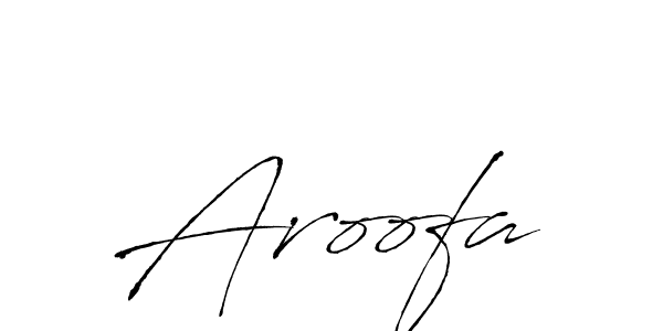 How to make Aroofa name signature. Use Antro_Vectra style for creating short signs online. This is the latest handwritten sign. Aroofa signature style 6 images and pictures png