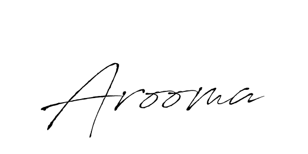 Arooma stylish signature style. Best Handwritten Sign (Antro_Vectra) for my name. Handwritten Signature Collection Ideas for my name Arooma. Arooma signature style 6 images and pictures png