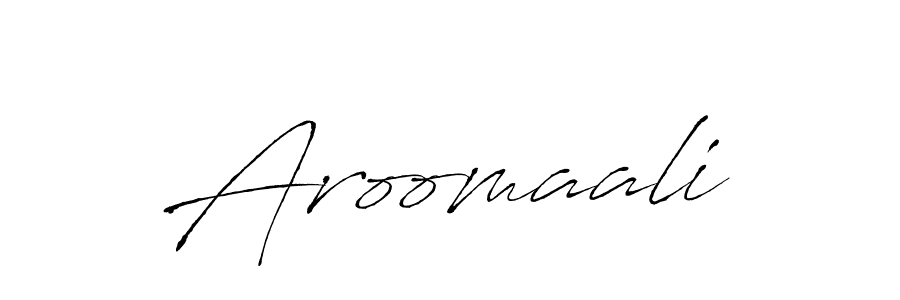 You should practise on your own different ways (Antro_Vectra) to write your name (Aroomaali) in signature. don't let someone else do it for you. Aroomaali signature style 6 images and pictures png