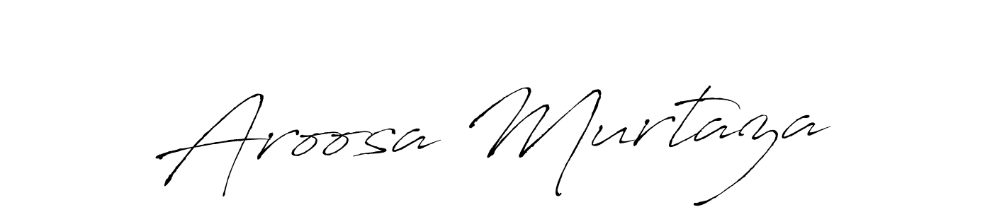 Also You can easily find your signature by using the search form. We will create Aroosa Murtaza name handwritten signature images for you free of cost using Antro_Vectra sign style. Aroosa Murtaza signature style 6 images and pictures png