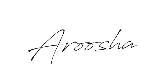 Similarly Antro_Vectra is the best handwritten signature design. Signature creator online .You can use it as an online autograph creator for name Aroosha. Aroosha signature style 6 images and pictures png