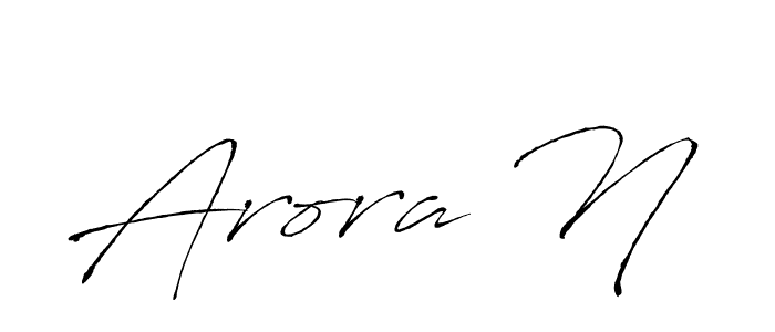 Similarly Antro_Vectra is the best handwritten signature design. Signature creator online .You can use it as an online autograph creator for name Arora N. Arora N signature style 6 images and pictures png