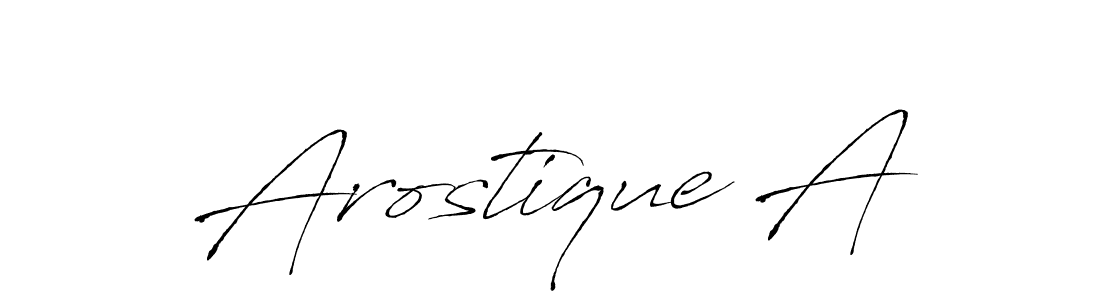 Arostique A stylish signature style. Best Handwritten Sign (Antro_Vectra) for my name. Handwritten Signature Collection Ideas for my name Arostique A. Arostique A signature style 6 images and pictures png