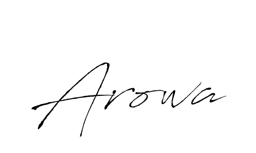 How to make Arowa name signature. Use Antro_Vectra style for creating short signs online. This is the latest handwritten sign. Arowa signature style 6 images and pictures png