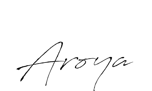 Create a beautiful signature design for name Aroya. With this signature (Antro_Vectra) fonts, you can make a handwritten signature for free. Aroya signature style 6 images and pictures png