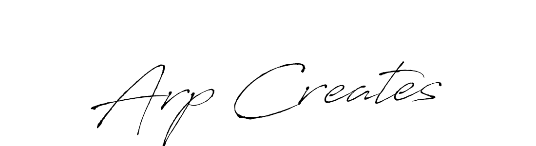 Create a beautiful signature design for name Arp Creates. With this signature (Antro_Vectra) fonts, you can make a handwritten signature for free. Arp Creates signature style 6 images and pictures png