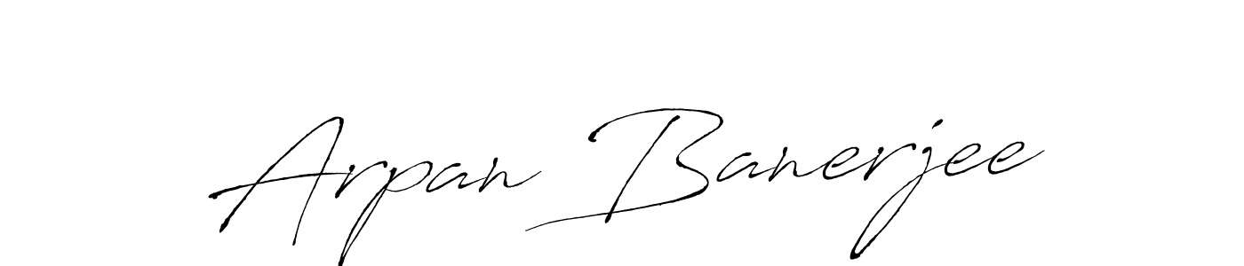 How to make Arpan Banerjee name signature. Use Antro_Vectra style for creating short signs online. This is the latest handwritten sign. Arpan Banerjee signature style 6 images and pictures png