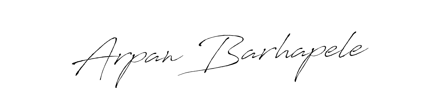 Design your own signature with our free online signature maker. With this signature software, you can create a handwritten (Antro_Vectra) signature for name Arpan Barhapele. Arpan Barhapele signature style 6 images and pictures png