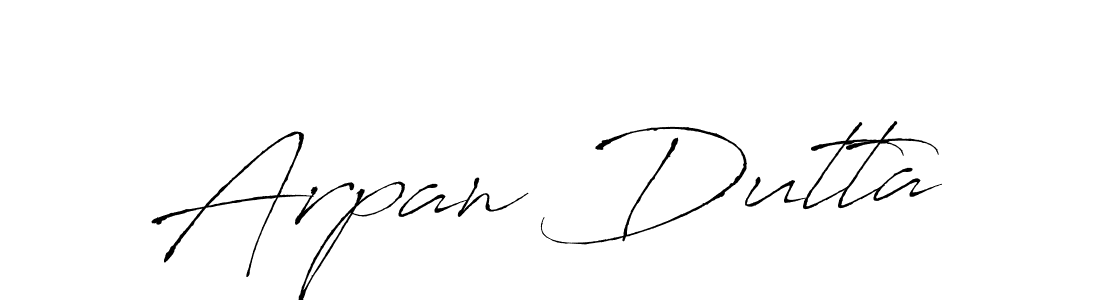 How to make Arpan Dutta name signature. Use Antro_Vectra style for creating short signs online. This is the latest handwritten sign. Arpan Dutta signature style 6 images and pictures png