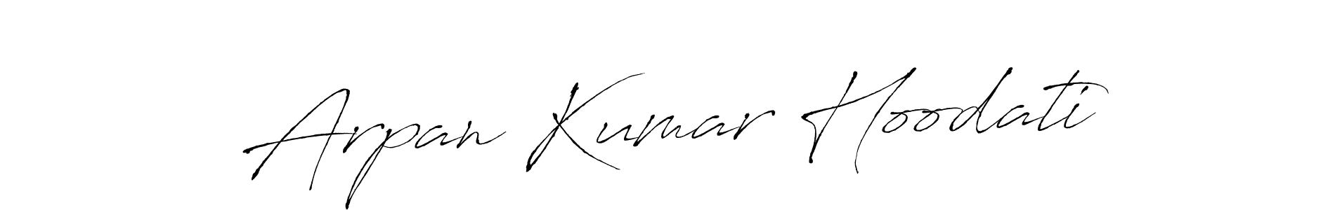 How to make Arpan Kumar Hoodati signature? Antro_Vectra is a professional autograph style. Create handwritten signature for Arpan Kumar Hoodati name. Arpan Kumar Hoodati signature style 6 images and pictures png
