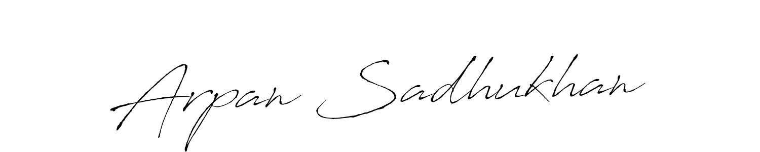 How to make Arpan Sadhukhan name signature. Use Antro_Vectra style for creating short signs online. This is the latest handwritten sign. Arpan Sadhukhan signature style 6 images and pictures png