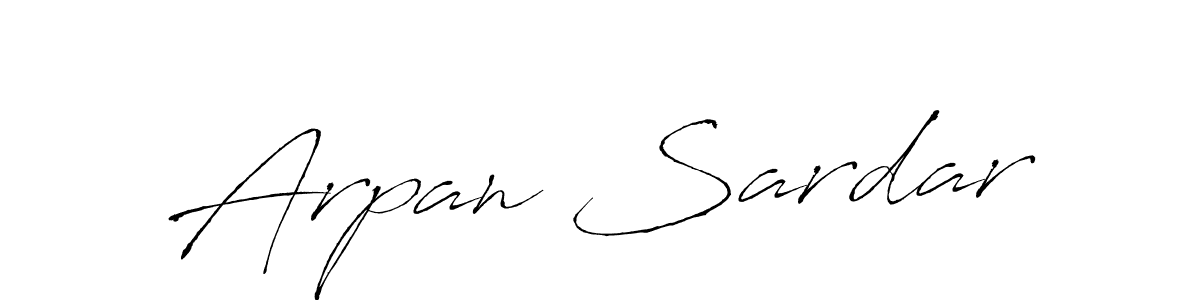 Use a signature maker to create a handwritten signature online. With this signature software, you can design (Antro_Vectra) your own signature for name Arpan Sardar. Arpan Sardar signature style 6 images and pictures png