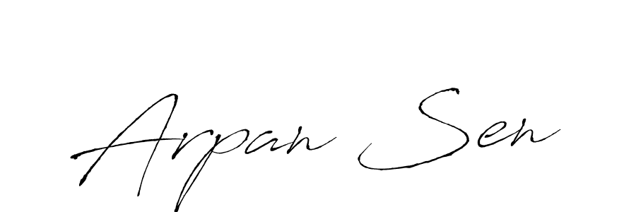 It looks lik you need a new signature style for name Arpan Sen. Design unique handwritten (Antro_Vectra) signature with our free signature maker in just a few clicks. Arpan Sen signature style 6 images and pictures png