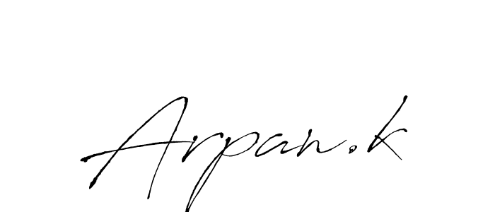 You can use this online signature creator to create a handwritten signature for the name Arpan.k. This is the best online autograph maker. Arpan.k signature style 6 images and pictures png