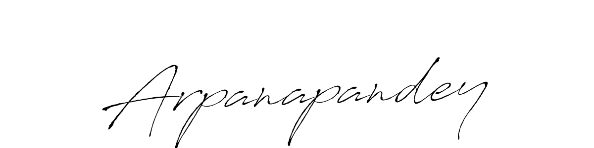 How to make Arpanapandey name signature. Use Antro_Vectra style for creating short signs online. This is the latest handwritten sign. Arpanapandey signature style 6 images and pictures png